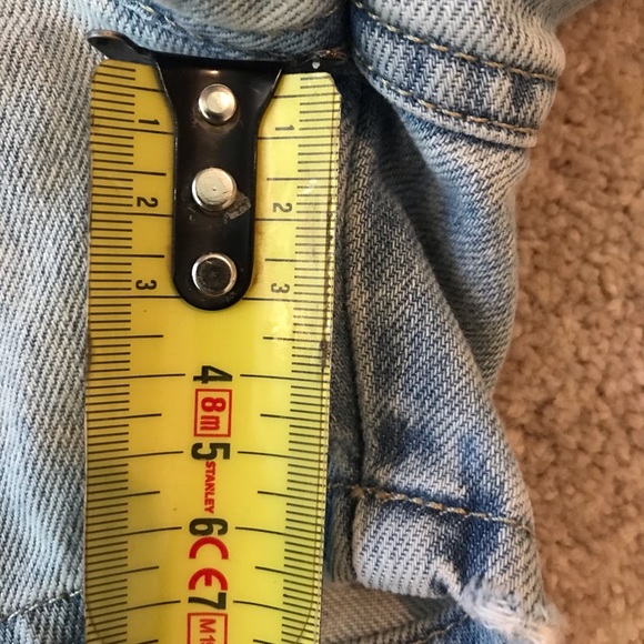 Topshop Moto light blue overall shorts size 6 - Picture 11 of 11